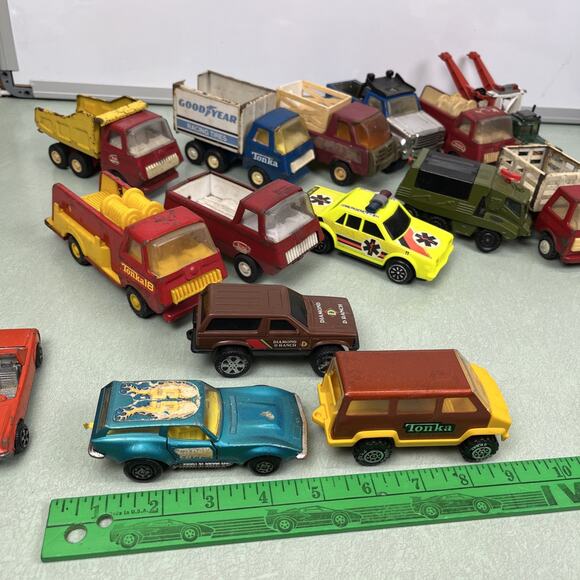 Vintage Tonka Trucks Metal Dump Fire Truck Van Buddy L Matchbox 1960s 70s 80s - Picture 5 of 11